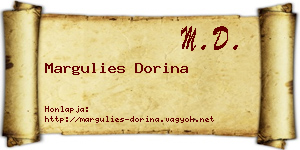 Margulies Dorina névjegykártya